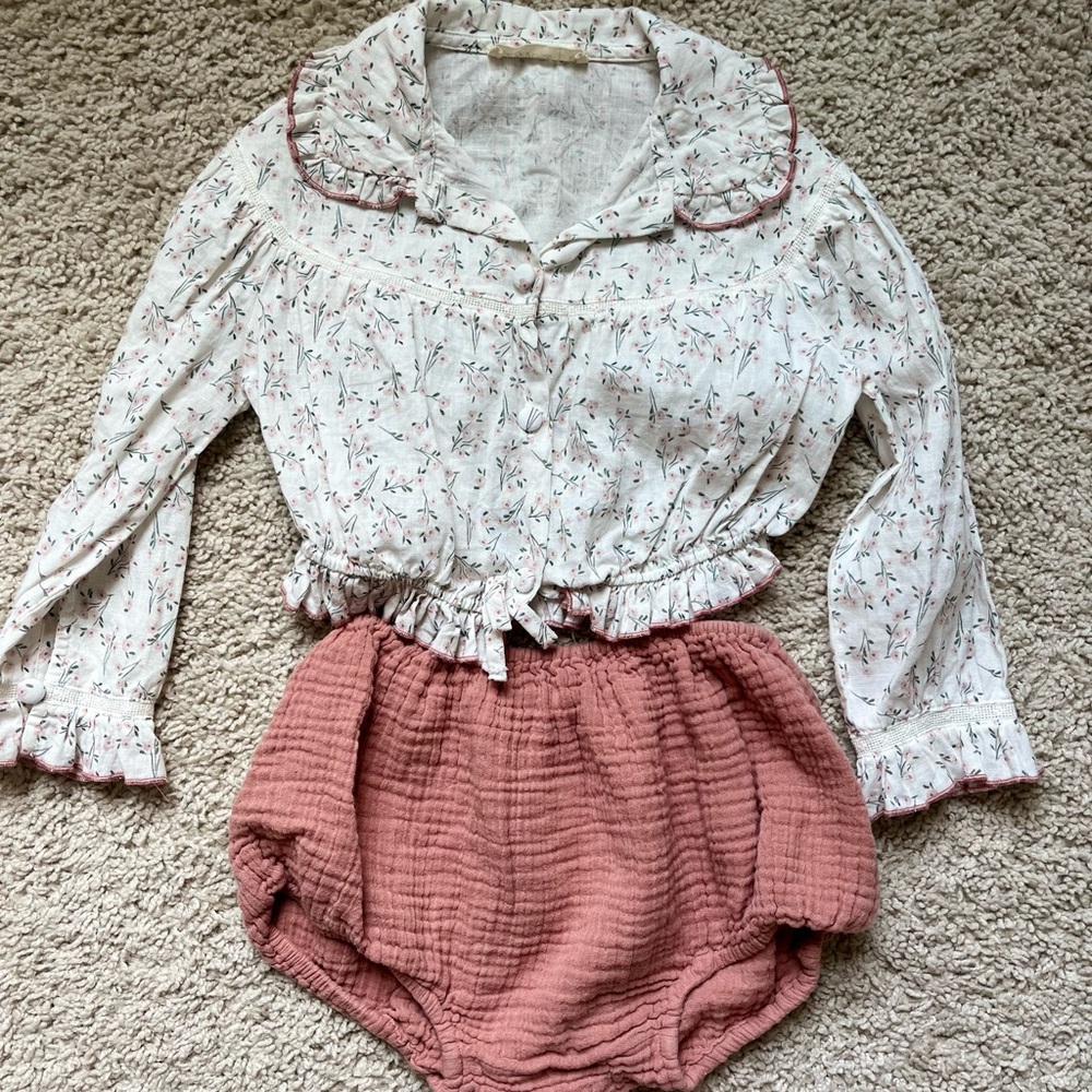 Fin & Vince Top with Little Cotton Clothes Bloomers